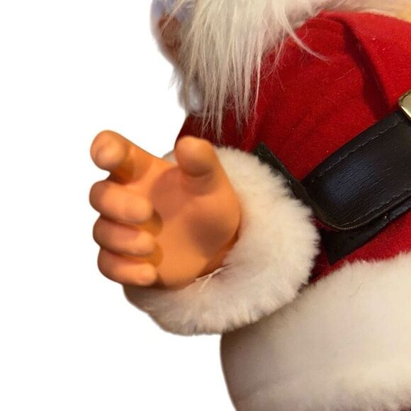 Vintage 1984 Coca Cola Santa Stuffed Plush Doll w/ Brown Boots - Picture 7 of 10